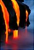 lava entering the ocean