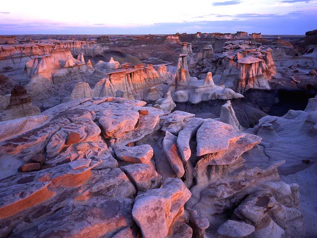bisti-sunset