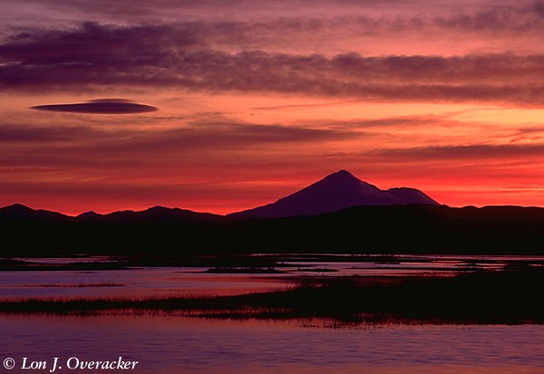 Dusk on Mt. Shasta (45k)