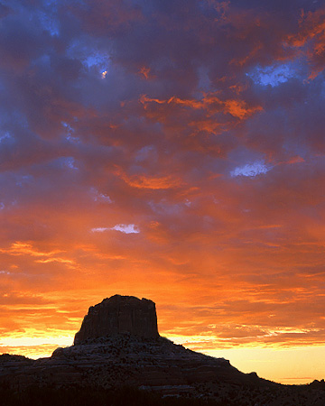 Sunset at Square Butte